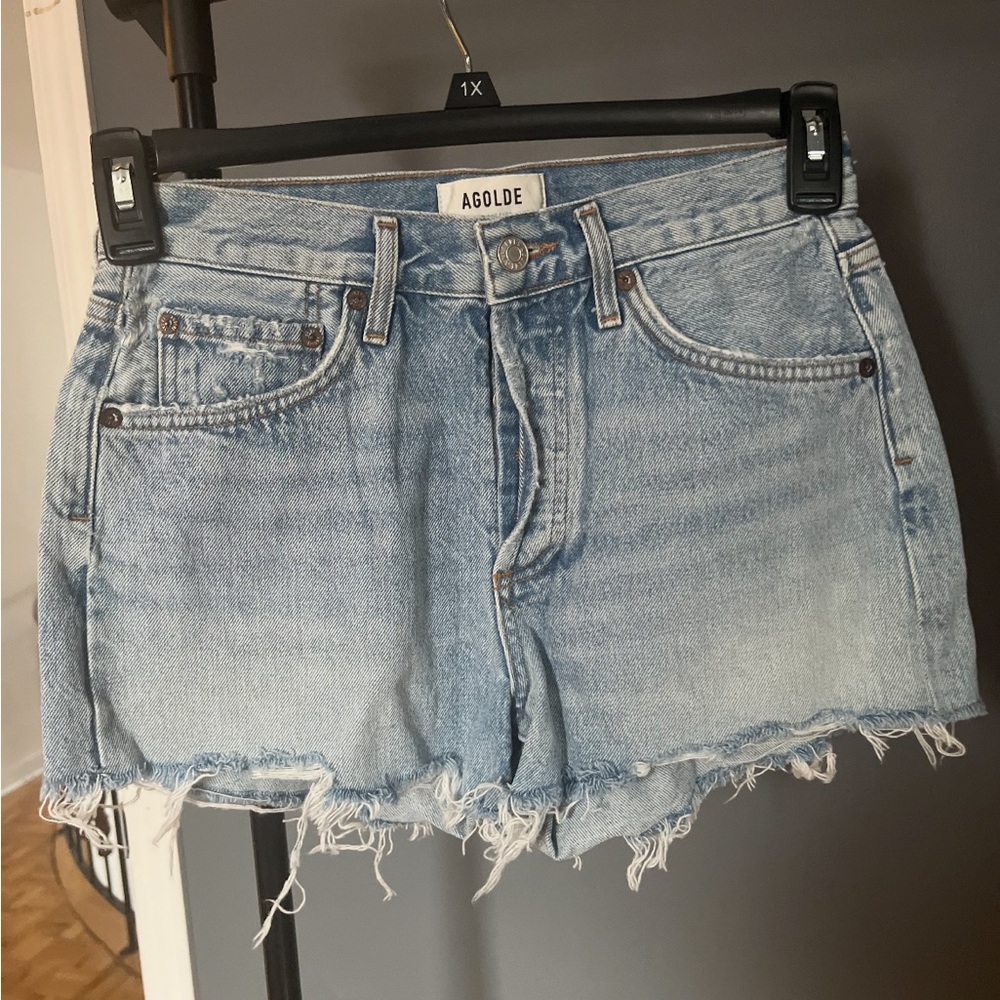 Agolde Vintage Wash Denim Shorts